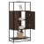 Dulapuru Stejar maro 68x35x139 cm lemn și metal prelucrat GartenMobel Dekor
