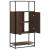 Dulapuru Stejar maro 68x35x139 cm lemn și metal prelucrat GartenMobel Dekor