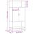 Dulapuru Stejar maro 68x35x139 cm lemn și metal prelucrat GartenMobel Dekor