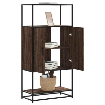 Dulapuru Stejar maro 68x35x139 cm lemn și metal prelucrat GartenMobel Dekor