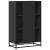 Dulapuru negru 68x35x106,5 cm lemn și metal prelucrat GartenMobel Dekor
