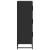 Dulapuru negru 68x35x106,5 cm lemn și metal prelucrat GartenMobel Dekor