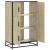 Dulapuru Stejar Sonoma 68x35x106,5 cm lemn și metal prelucrat GartenMobel Dekor
