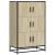 Dulapuru Stejar Sonoma 68x35x106,5 cm lemn și metal prelucrat GartenMobel Dekor