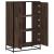 Dulapuru stejar maro 68x35x106,5 cm lemn și metal prelucrat GartenMobel Dekor