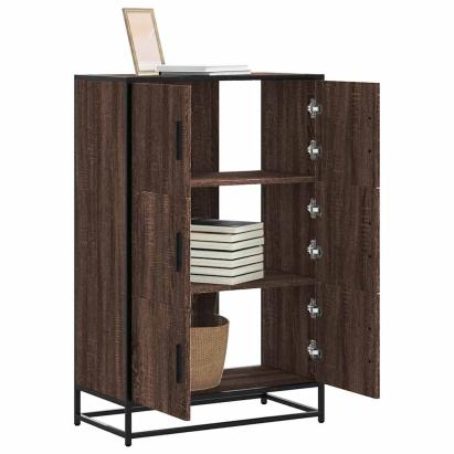 Dulapuru stejar maro 68x35x106,5 cm lemn și metal prelucrat GartenMobel Dekor