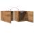 Dulap TV montaj pe perete, stejar artizanal, 30,5x30x30 cm GartenMobel Dekor