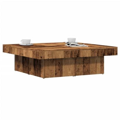 Măsuță de cafea, lemn vechi, 90x90x28 cm, lemn prelucrat GartenMobel Dekor