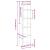 Bibliotecă, alb extralucios, 40x24x176 cm, lemn prelucrat GartenMobel Dekor
