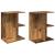 Noptiere 2 buc Lemn vechi 46,5x29x61 cm Lemn prelucrat GartenMobel Dekor
