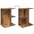 Noptiere 2 buc Lemn vechi 46,5x29x61 cm Lemn prelucrat GartenMobel Dekor