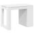 Birou cu sertar și raft alb 102x62x77,5 cm lemn prelucrat GartenMobel Dekor