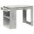Birou cu sertar și raft Gri beton 102x62x77,5 cm lemn prelucrat GartenMobel Dekor