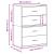 Dulapuri cu 2 sertare 2 buc Alb 60x31x40 cm Lemn prelucrat GartenMobel Dekor
