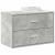 Dulap cu 2 sertare Beton Gri 60x31x40 cm Lemn prelucrat GartenMobel Dekor