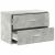 Dulap cu 2 sertare Beton Gri 60x31x40 cm Lemn prelucrat GartenMobel Dekor