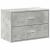 Dulap cu 2 sertare Beton Gri 60x31x40 cm Lemn prelucrat GartenMobel Dekor