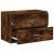Dulap cu 2 sertare stejar afumat 60x31x40 cm Lemn prelucrat GartenMobel Dekor