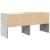 Suport pantofi stivuibil beton gri 89,5x30x40 cm GartenMobel Dekor