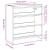 Pantofar, stejar fumuriu, 60x25x62 cm, lemn prelucrat GartenMobel Dekor