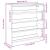 Pantofar, Stejar maro, 80x25x81 cm, lemn prelucrat GartenMobel Dekor
