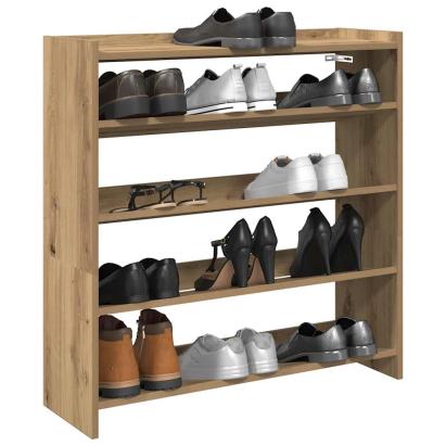 Pantofar, stejar artizanal, 80x25x81 cm lemn prelucrat GartenMobel Dekor