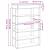 Pantofar, alb, 60x30x98 cm, lemn prelucrat GartenMobel Dekor