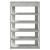 Pantofar, gri beton, 60x30x98 cm, lemn prelucrat GartenMobel Dekor
