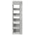 Pantofar, gri beton, 60x30x98 cm, lemn prelucrat GartenMobel Dekor