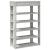 Pantofar, gri beton, 60x30x98 cm, lemn prelucrat GartenMobel Dekor