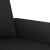 Set de canapele cu perne, 3 piese, negru, catifea GartenMobel Dekor