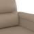 Set de canapele cu perne, 2 piese, cappuccino, piele ecologică GartenMobel Dekor