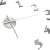 Ceas de perete 3D, argintiu, 100 cm, XXL, design modern GartenMobel Dekor