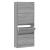 Pantofar, gri sonoma, 63x24x147 cm, lemn prelucrat GartenMobel Dekor