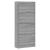 Pantofar, gri sonoma, 63x24x147 cm, lemn prelucrat GartenMobel Dekor