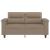 Canapea cu 2 locuri, cappuccino, 120 cm, piele ecologică GartenMobel Dekor