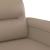 Canapea cu 2 locuri, cappuccino, 120 cm, piele ecologică GartenMobel Dekor
