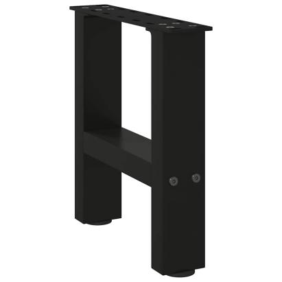 Picioare măsuță de cafea Negru 2 buc 30×40 cm Oțel GartenMobel Dekor
