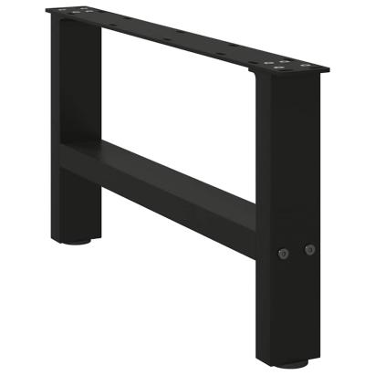 Picioare măsuță de cafea Negru 2 buc 30×60 cm Oțel GartenMobel Dekor