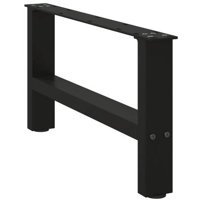 Picioare măsuță de cafea Negru 2 buc 30×70 cm Oțel GartenMobel Dekor