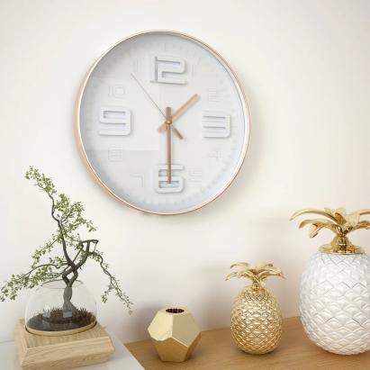 Ceas de perete, 30 cm, aspect cupru GartenMobel Dekor
