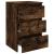 Noptiere, 2 buc., stejar fumuriu, 40x35x62,5 cm, lemn prelucrat GartenMobel Dekor