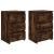 Noptiere, 2 buc., stejar fumuriu, 40x35x62,5 cm, lemn prelucrat GartenMobel Dekor