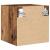 Comode TV perete cu lumini LED 2 buc. lemn vechi 30x28,5x30 cm GartenMobel Dekor