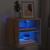 Comodă TV de perete cu lumini LED Stejar artizanal 30x28,5x30cm GartenMobel Dekor