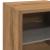 Comodă TV de perete cu lumini LED Stejar artizanal 30x28,5x30cm GartenMobel Dekor