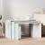 Mese suprapuse, 3 buc., alb, lemn prelucrat  GartenMobel Dekor