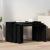 Mese suprapuse, 3 buc., negru, lemn prelucrat GartenMobel Dekor