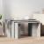 Mese suprapuse, 3 buc., gri beton, lemn prelucrat GartenMobel Dekor