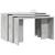 Mese suprapuse, 3 buc., gri beton, lemn prelucrat GartenMobel Dekor
